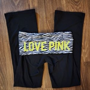 Rare Victoria's Secret Zebra Striped Flared Yoga Pants
